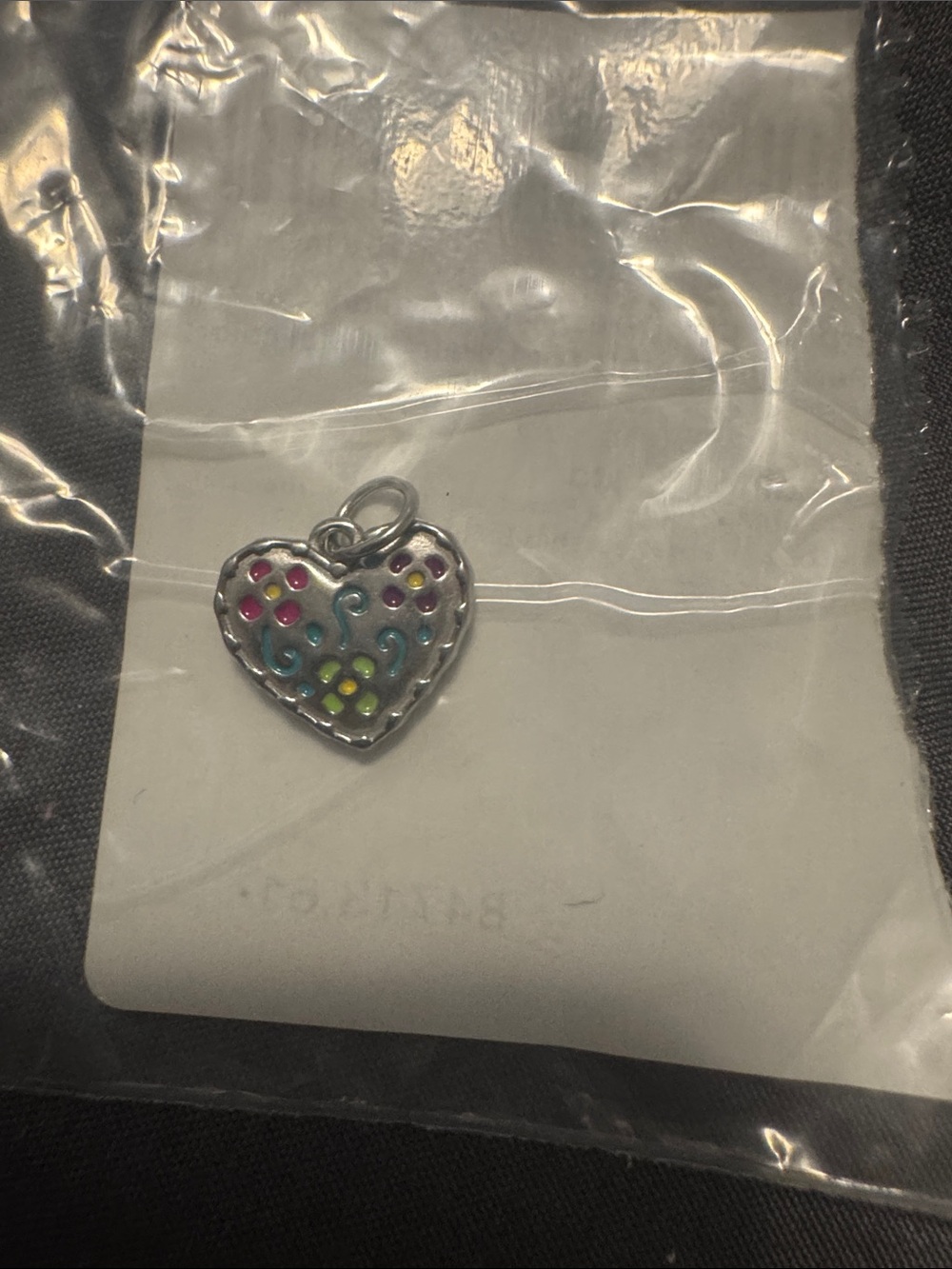 Enamel Consuela Heart Charm multicolored silver